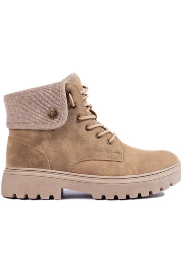 Zapatos de mujer beige piel...