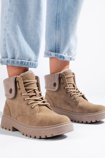 Zapatos de mujer beige piel... 2