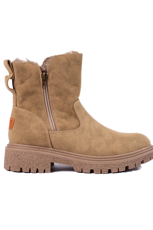 Botas aislantes de mujer beige oscuro