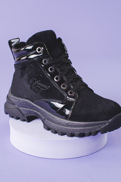 zapatos negros para niñas con suela...