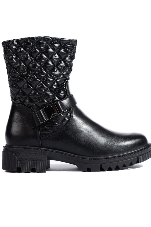 Botas de mujer con pespunte en color...