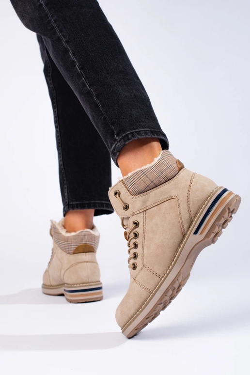 Botas aislantes beige para mujer Botas aislantes beige para mujer