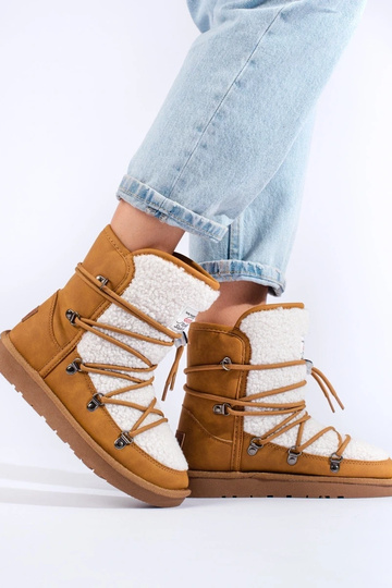Botas de nieve mujer camel... 2