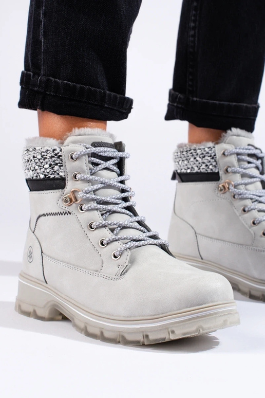botas para mujer en color gris con pelo botas para mujer en color gris con pelo