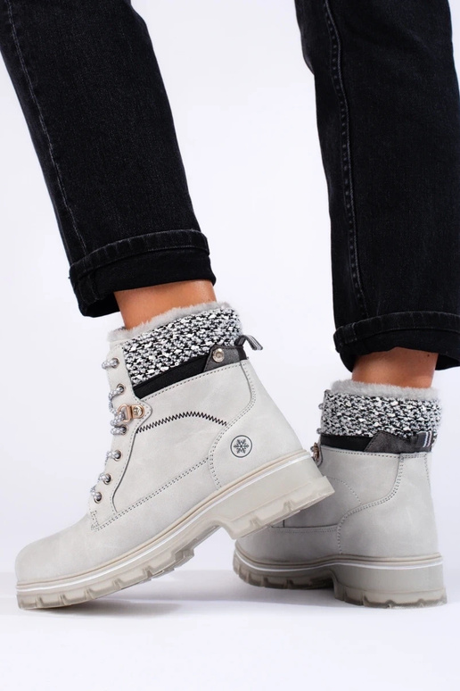 botas para mujer en color gris con pelo botas para mujer en color gris con pelo