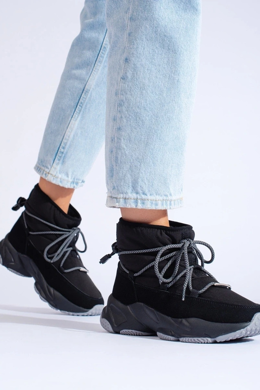 Botas de nieve de mujer negras BIG... Botas de nieve de mujer negras BIG...