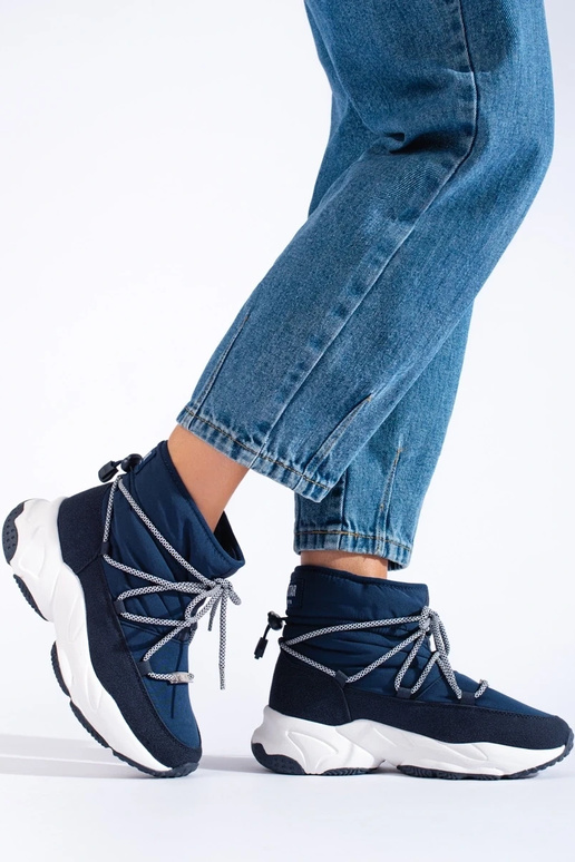 Botas de nieve de mujer azul oscuro... Botas de nieve de mujer azul oscuro...