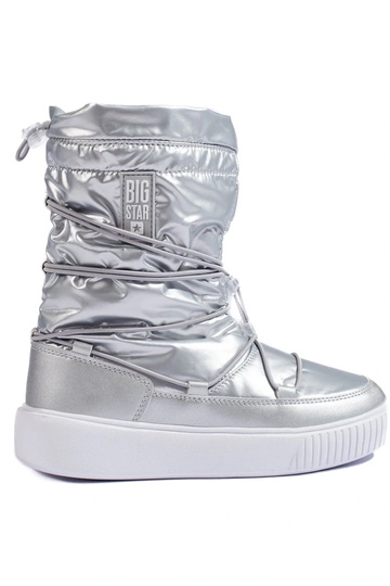 Botas de nieve plateadas...