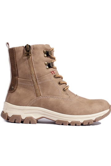 Botines con cordones y...