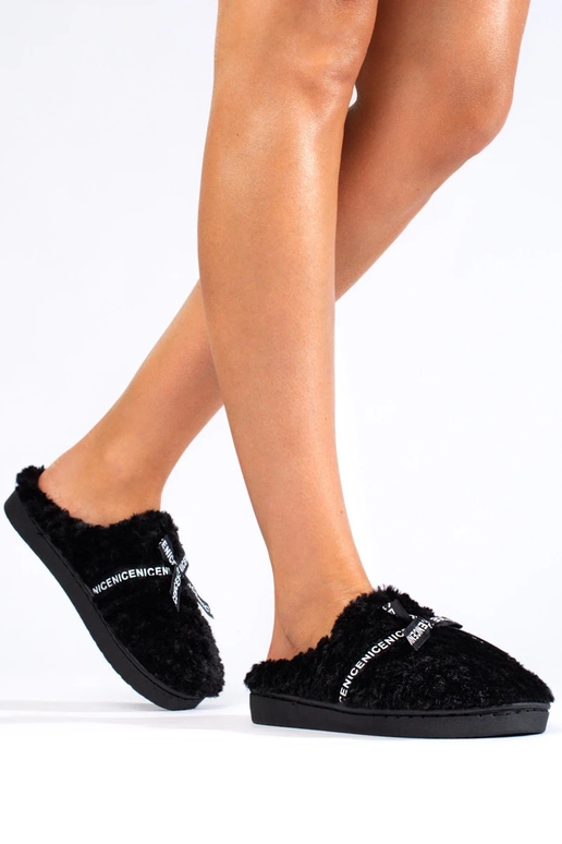 pantuflas de mujer negras cálidas...