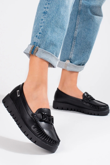 mocasines negros de mujer... 2