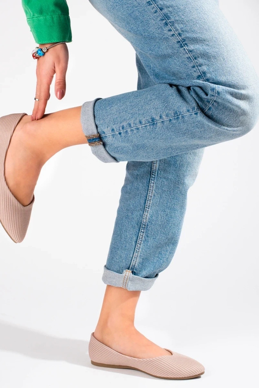 bailarinas textiles Vinceza beige