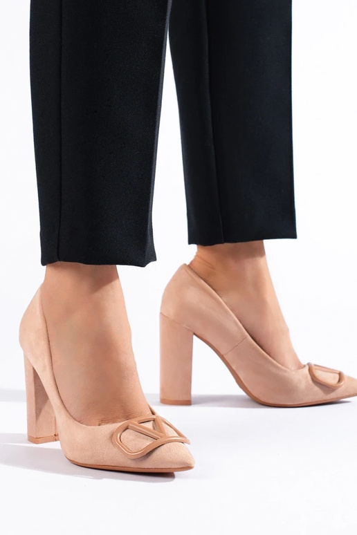 Zapatos de tacón Vinceza en ante beige Zapatos de tacón Vinceza en ante beige