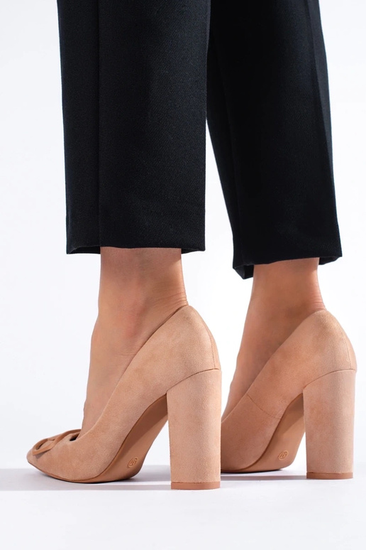 Zapatos de tacón Vinceza en ante beige Zapatos de tacón Vinceza en ante beige