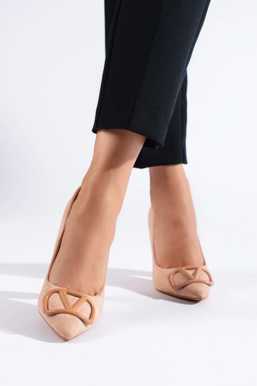 Zapatos de tacón Vinceza en ante beige Zapatos de tacón Vinceza en ante beige