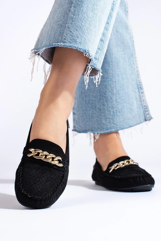 Mocasines con elementos calados y...