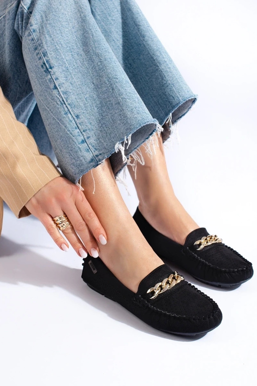 Mocasines con elementos calados y...