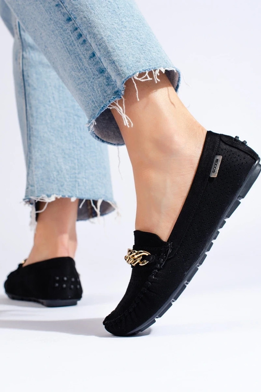 Mocasines con elementos calados y...