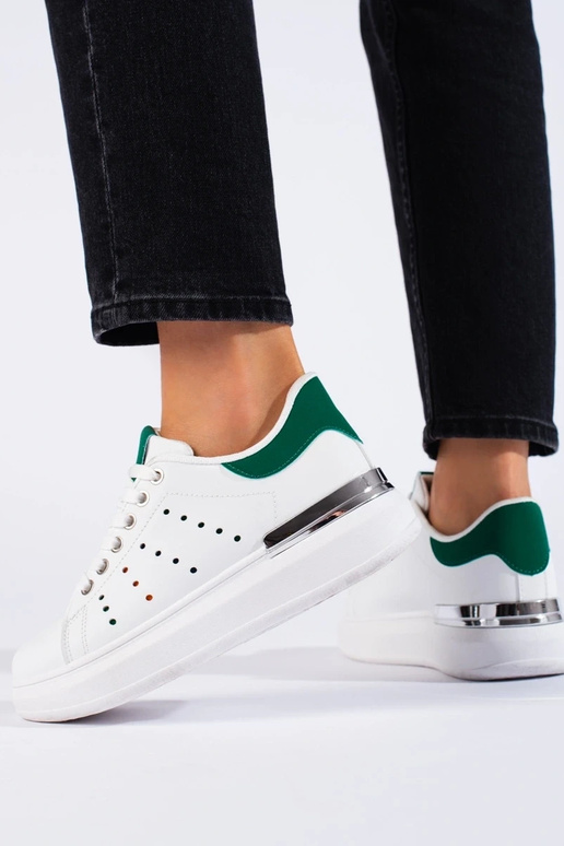 Zapatillas blancas modelo zapatos con...