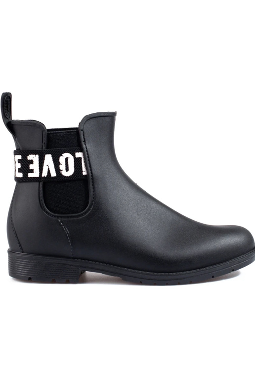 botas de goma cortas negras Shelovet