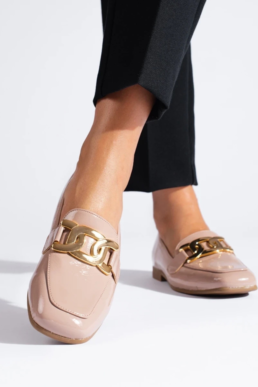 Botines de mujer efecto lacado rosa...