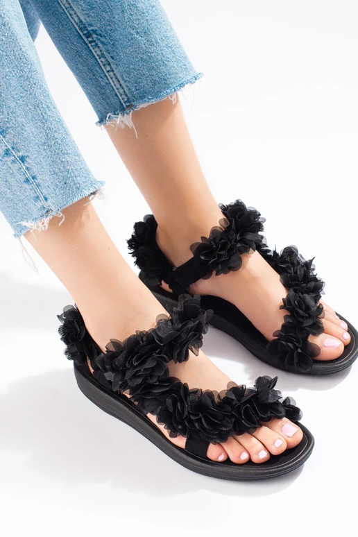 sandalias negras Shelovet