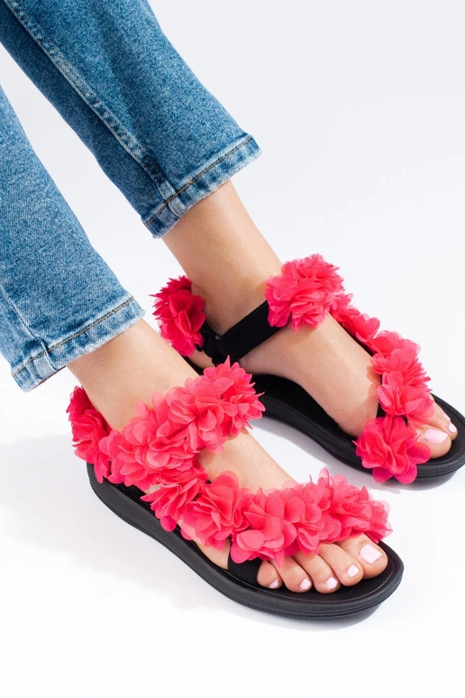 sandalias Shelovet rosa brillante