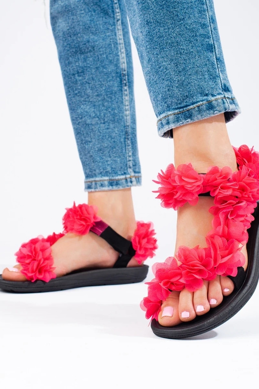 sandalias Shelovet rosa brillante