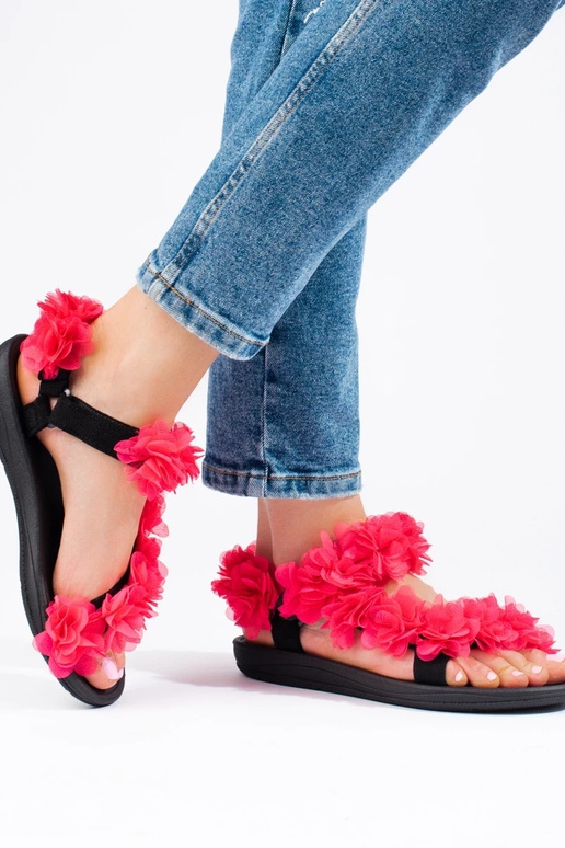 sandalias Shelovet rosa brillante