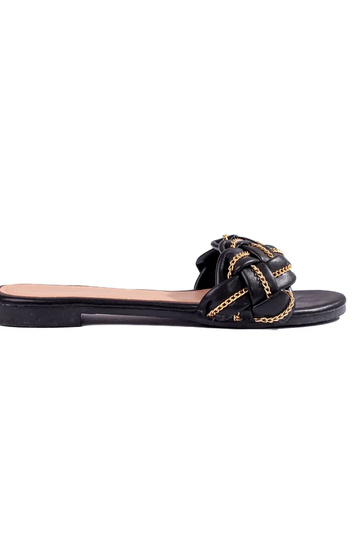 Pantuflas negras de estilo...