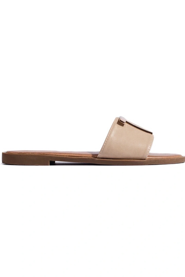 Pantuflas beige Potocki