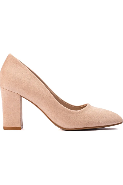 tacones altos beige en el talón Shelovet