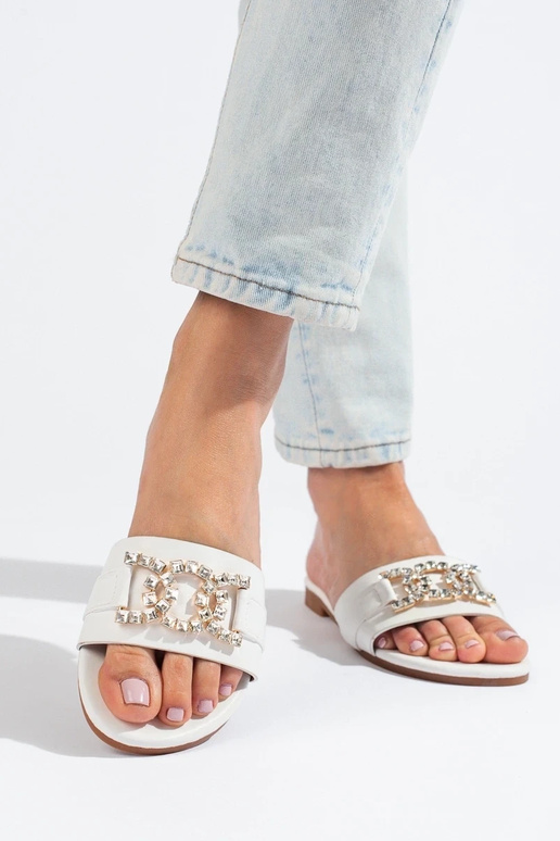 Pantuflas blancas Shelovet