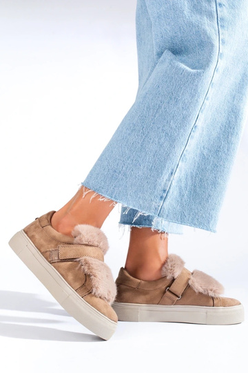 botas de ante beige con... 2