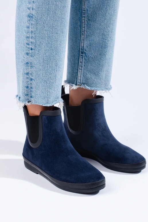 botas de goma de gamuza con... botas de goma de gamuza con...