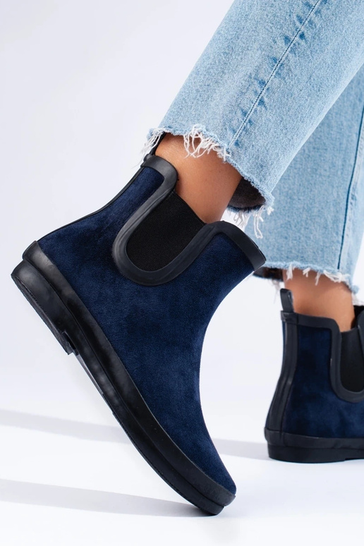 botas de goma de gamuza con... botas de goma de gamuza con...