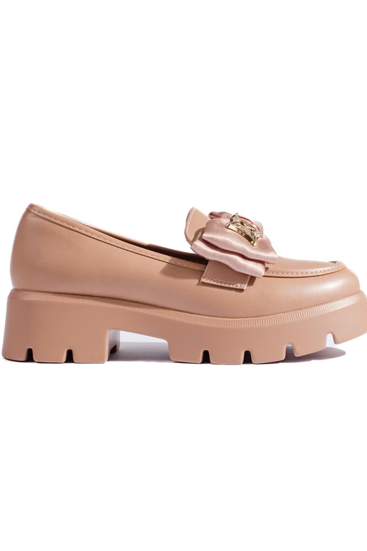 mocasines beige con cinta Shelovet