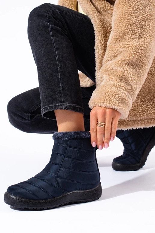 Botas de nieve de mujer azul oscuro... Botas de nieve de mujer azul oscuro...