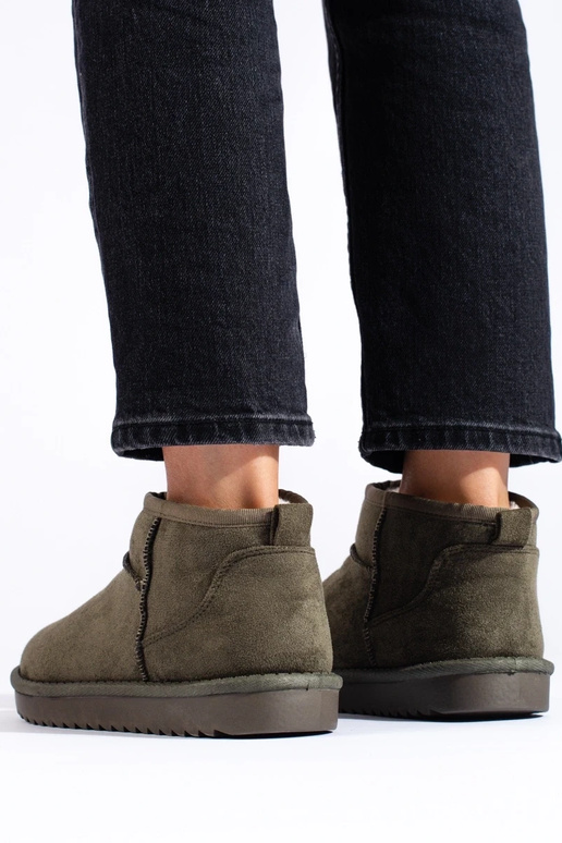 Botas de nieve de mujer caqui