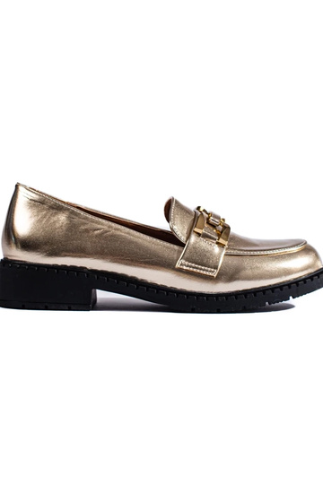 botines de mujer color dorado