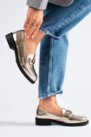 botines de mujer color dorado 2