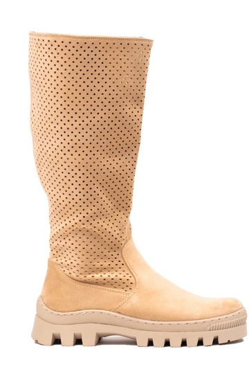 Botines Potocki de ante calado