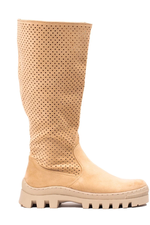 Botines Potocki de ante calado