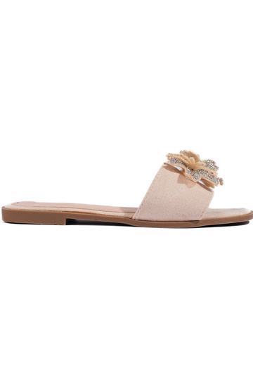 Pantuflas beige