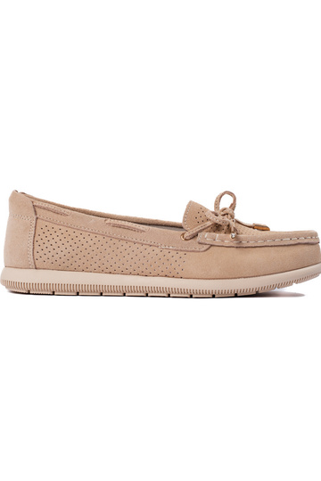 mocasines de mujer beige