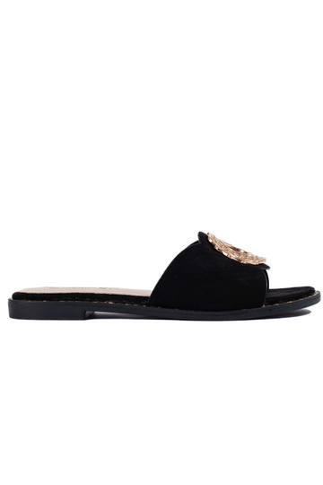 zapatillas de ante negro