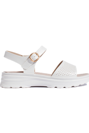 Sandalias cómodas blancas...