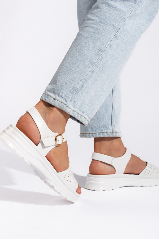 Sandalias cómodas blancas para mujer Sandalias cómodas blancas para mujer