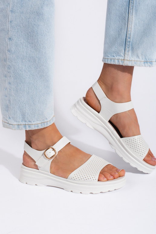 Sandalias cómodas blancas para mujer Sandalias cómodas blancas para mujer
