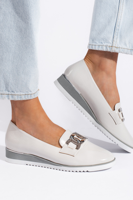 Zapatos blancos modelo Lords con... Zapatos blancos modelo Lords con...